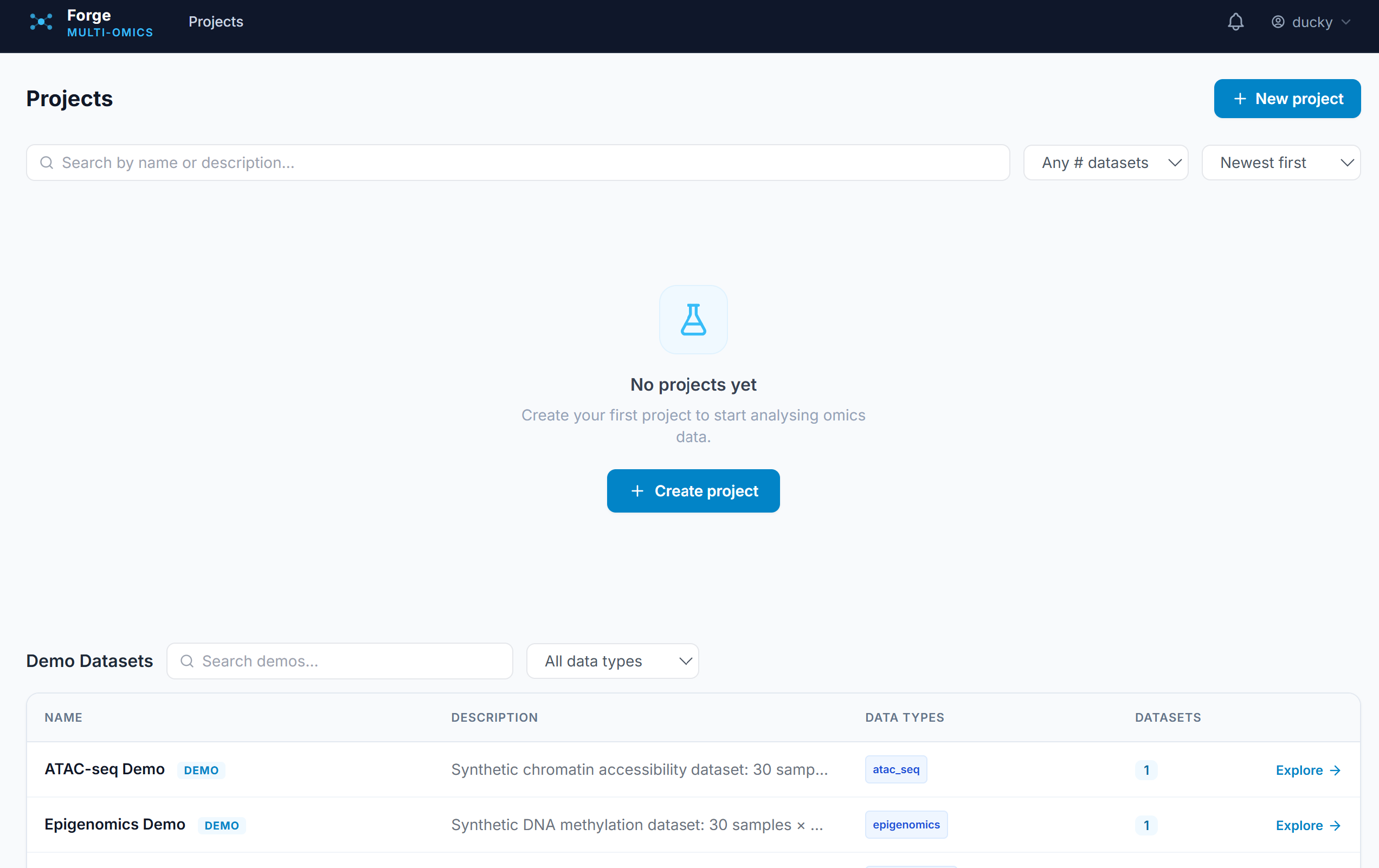 Forge project homepage